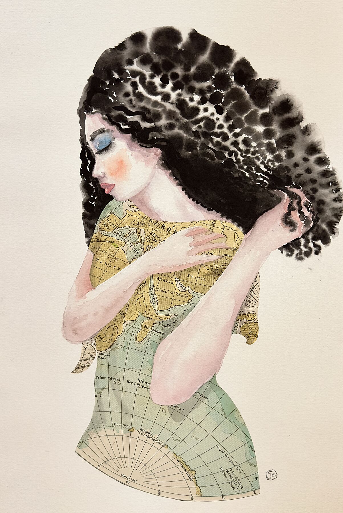 She Wears The World : South Pole Dress (Print)