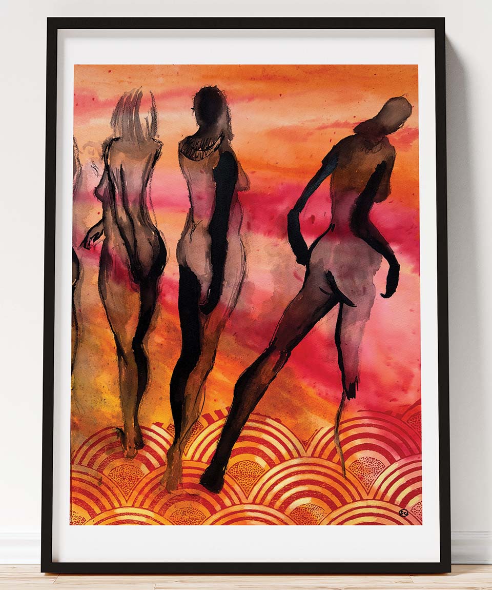 Sacred Bathers (Print)